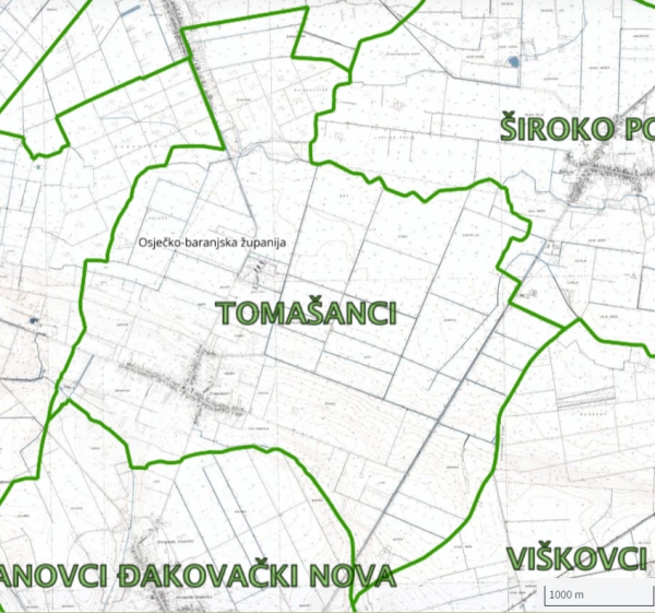 KATASTARSKA IZMJERA KATASTARSKE OPĆINE TOMAŠANCI
